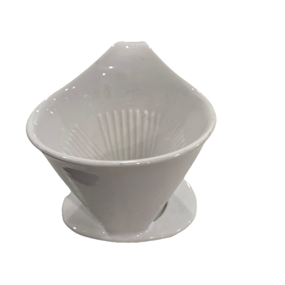 ZERO JAPAN White Ceramic Coffee Dripper for #2  #4 Paper Filter Drip Cone Brewer
